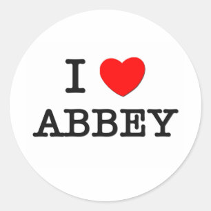 Sticker Rond I Love Abbey