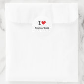 Sticker Rond I Love Acupuncture (Sac)