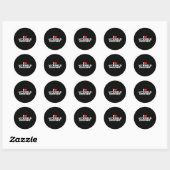 Sticker Rond I Love Ap World History (Feuille)