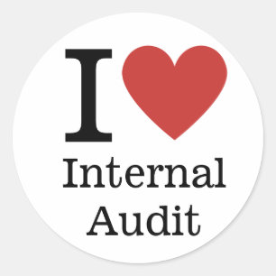 Sticker Rond I ❤️ Love Audit interne (pour les employés) PERSON