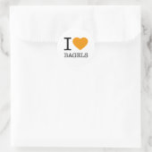 STICKER ROND I LOVE BAGELS (Sac)
