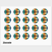 Sticker Rond I Love Ballet (Feuille)