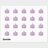 Sticker Rond I Love Band Camp (Feuille)