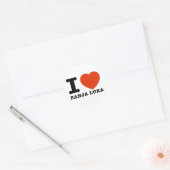 Sticker Rond I Love Banja Luka (Enveloppe)