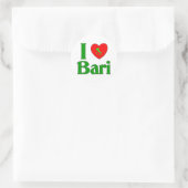 Sticker Rond I Love Bari Italie (Sac)