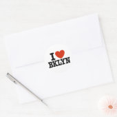 Sticker Rond I Love Brooklyn (Enveloppe)