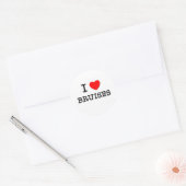 Sticker Rond I Love Bruises (Enveloppe)