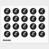 Sticker Rond I Love California Cali Pride Bear (Feuille)