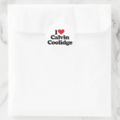 Sticker Rond I Love Calvin Coolidge (Sac)