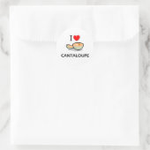 Sticker Rond I Love Cantaloupe (Sac)