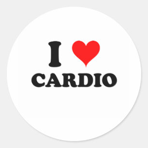 Sticker Rond I Love Cardio