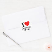 Sticker Rond I Love Classical Music (Enveloppe)