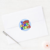 Sticker Rond I Love Comic Books (Enveloppe)