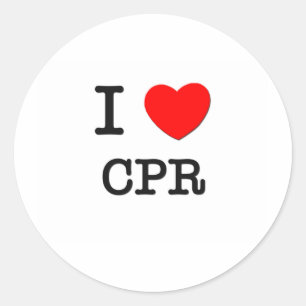 Sticker Rond I Love Cpr