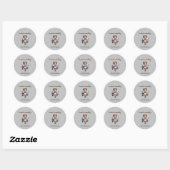 Sticker Rond I Love Dancing - Étape Dans Le Rythme (Feuille)