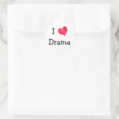 Sticker Rond I Love Drama (Sac)