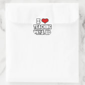 Sticker Rond I Love Enseignement PE (Sac)