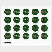 Sticker Rond I Love Escalade (Feuille)