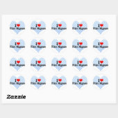 Sticker Rond I Love Filet Mignon (Feuille)