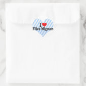 Sticker Rond I Love Filet Mignon (Sac)