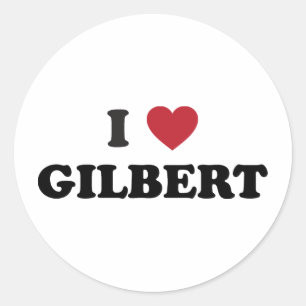 Sticker Rond I Love Gilbert Arizona
