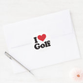 Sticker Rond I Love Golf (Enveloppe)
