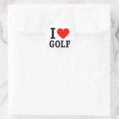 Sticker Rond I Love Golf (Sac)