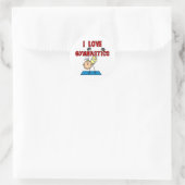 Sticker Rond I Love Gymnastique (Sac)