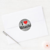 Sticker Rond I Love Hitachi, Japon (Enveloppe)
