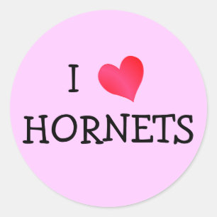 Sticker Rond I Love Hornets