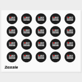 Sticker Rond I Love Hot Bowling Moms (Feuille)