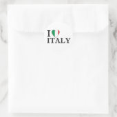 Sticker Rond I love Italy (Sac)