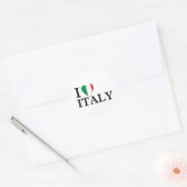 Sticker Rond I love Italy (Enveloppe)