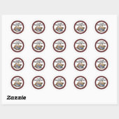 Sticker Rond I Love Kindergarten (Feuille)