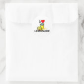 Sticker Rond I Love Lemonade (Sac)