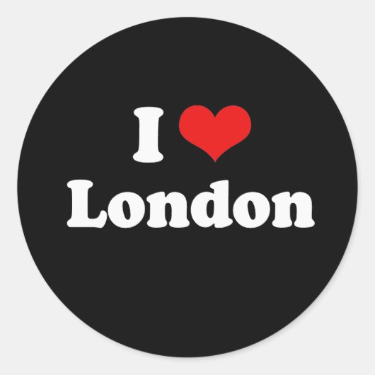 Sticker Rond I Love London Tshirt blanc Tshirt (Devant)