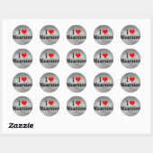 Sticker Rond I Love Maarssen, Pays-Bas (Feuille)