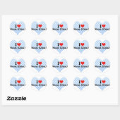 Sticker Rond I Love Macao, (Chine) (Feuille)