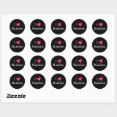 Sticker Rond I Love Madeline (Feuille)