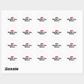 Sticker Rond I Love Martin Van Buren (Feuille)