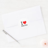 Sticker Rond I Love Matches (Enveloppe)
