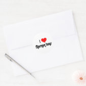 Sticker Rond I Love Mormon Boys (Enveloppe)