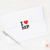 Sticker Rond I Love MP Design (Enveloppe)