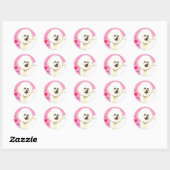 Sticker Rond I Love my Bichon Frise (Feuille)
