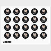 Sticker Rond I Love My Girlfriend Chalkboard Doodles Black Cute (Feuille)