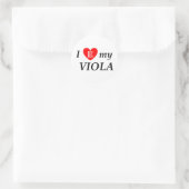 Sticker Rond I Love My Viola (Sac)
