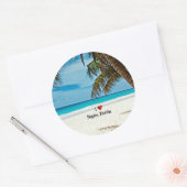 Sticker Rond I Love Naples, Floride (Enveloppe)