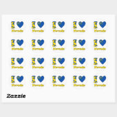 Sticker Rond I love Nevada (Feuille)