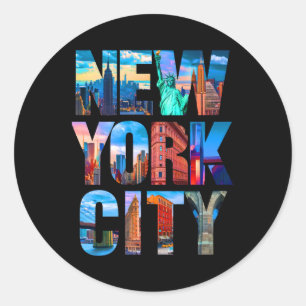Sticker Rond I Love New York Top