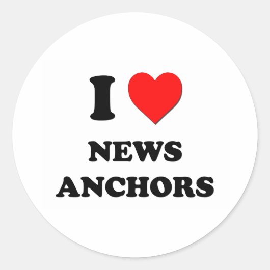 Sticker Rond I Love News Ancres (Devant)